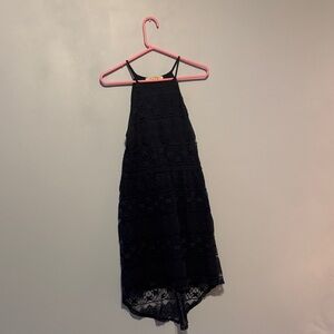 Elegant Navy Lace Dress